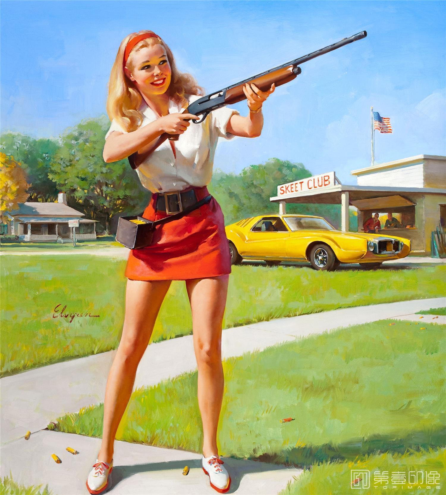油画-吉尔·艾尔夫格雷恩 Gil Elvgren 作品集-123